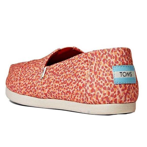 NEW TOMS Alpargata Apricot Tortoise Shell Coral Flats Slip On Shoes Size… - Picture 5 of 5